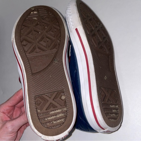 Converse Youth Size 13 Chuck Taylor All Star High Top Navy Blue Quilted Zipper - Picture 9 of 9